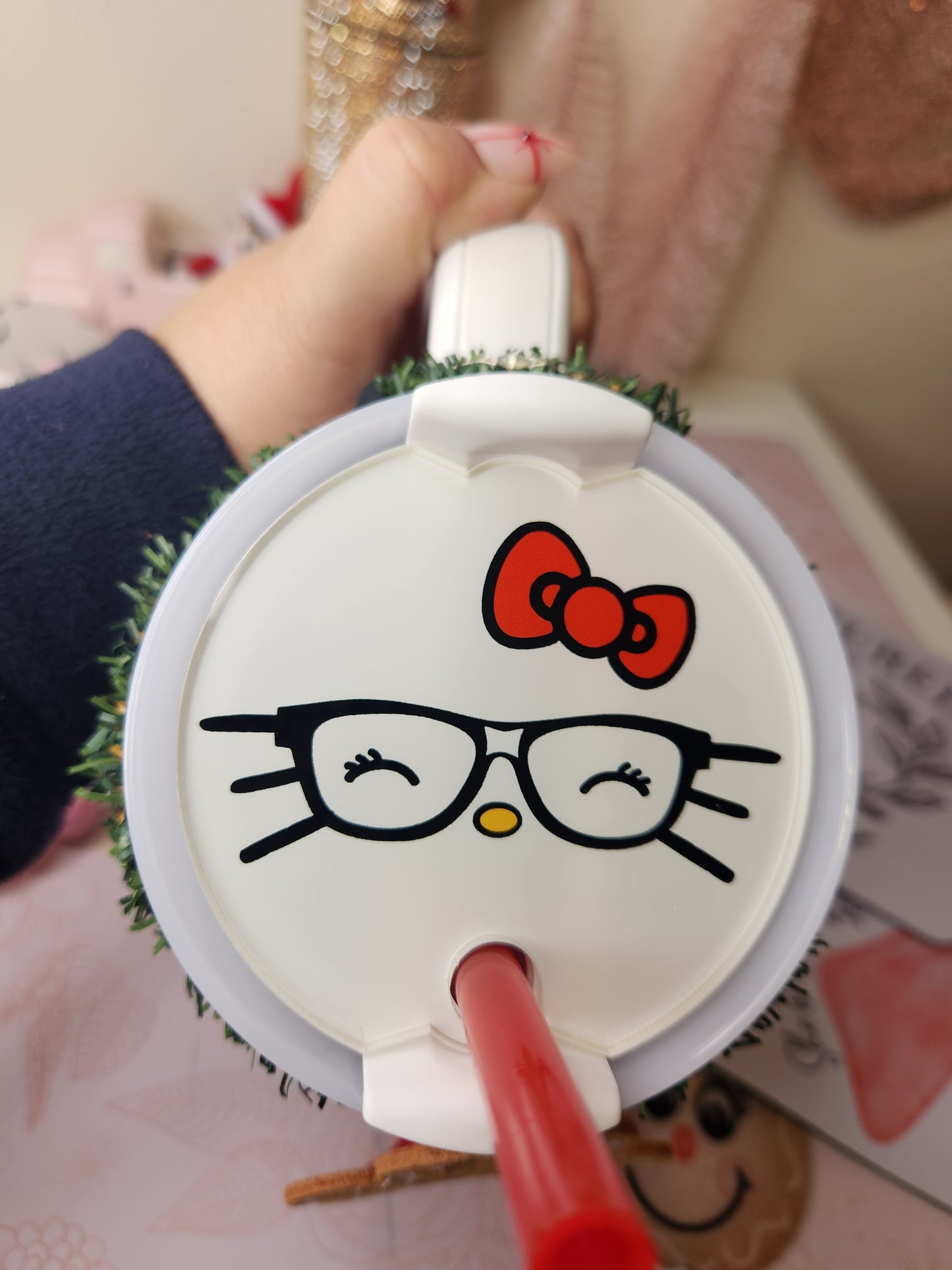 Kitty Nerd Full Tumbler Tag for 40oz Cup