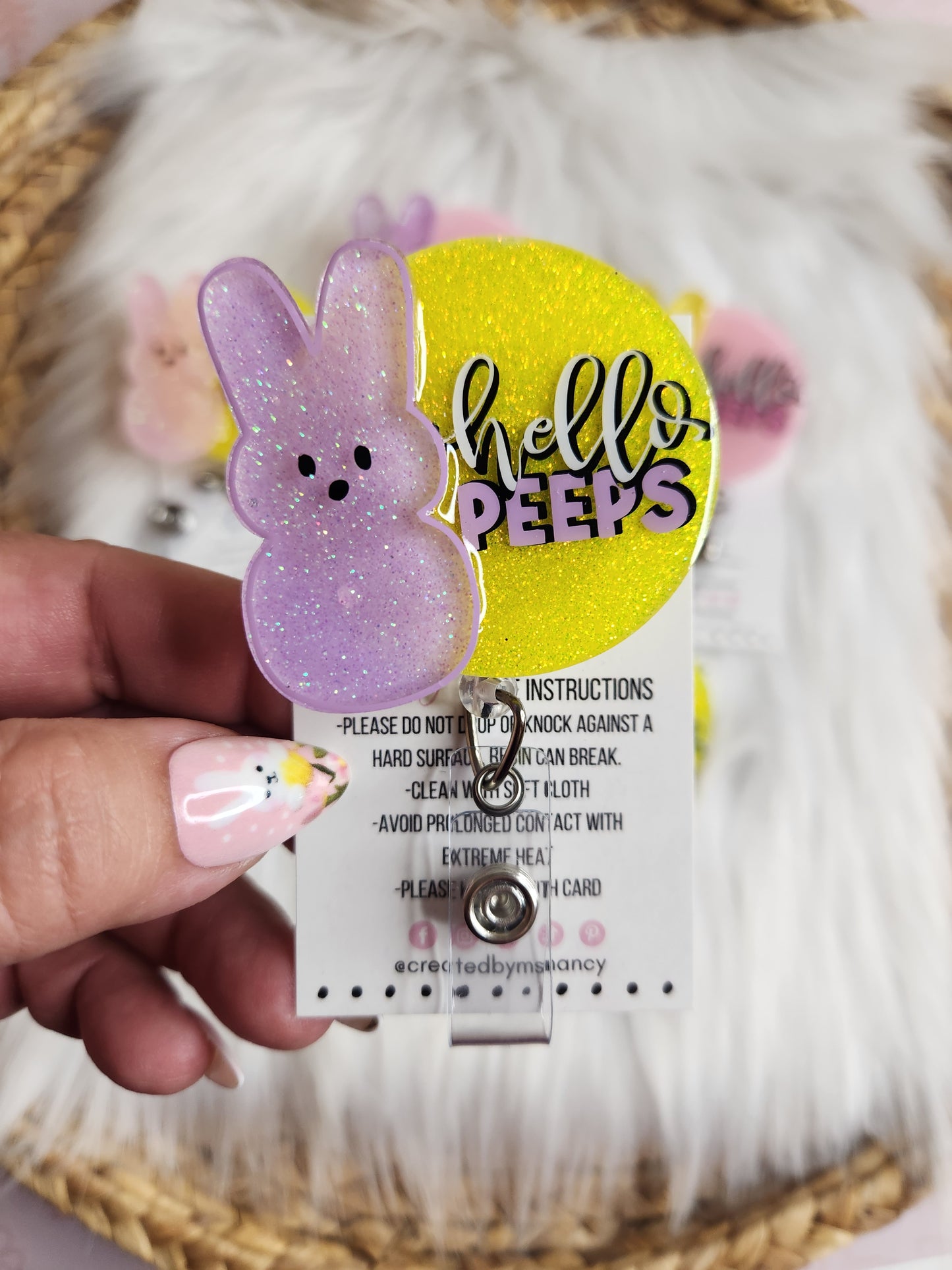 Hello Peeps Badge Reel