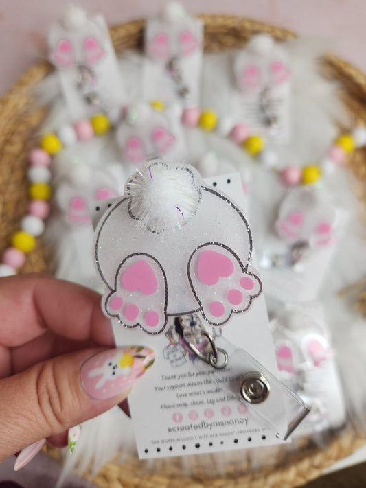 Bunny Butt Badge Reel