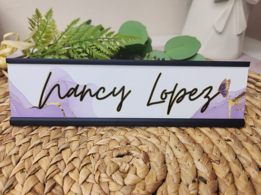 Custom Desk Name Plate
