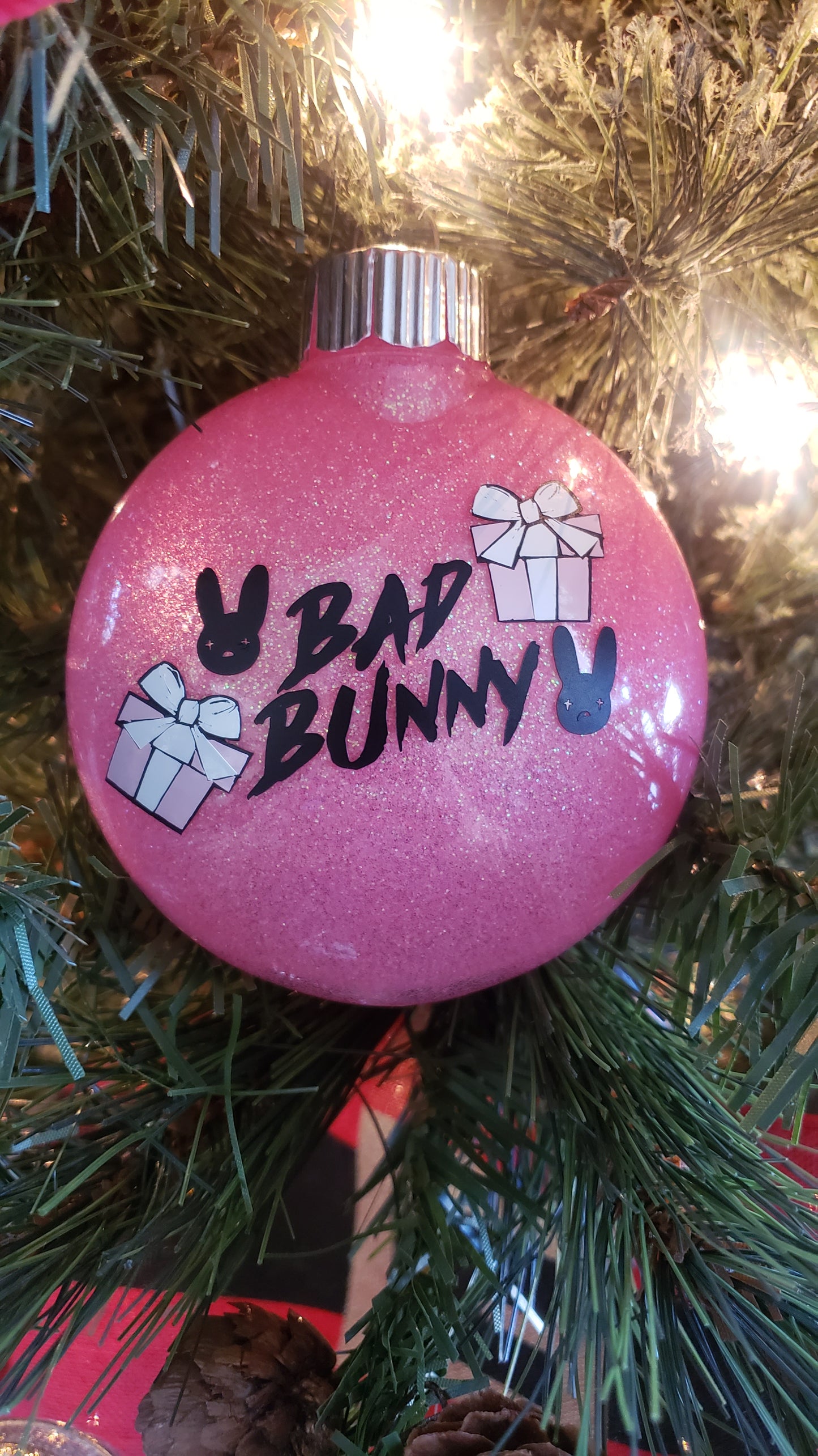 Bad Bunny Themed Ornaments