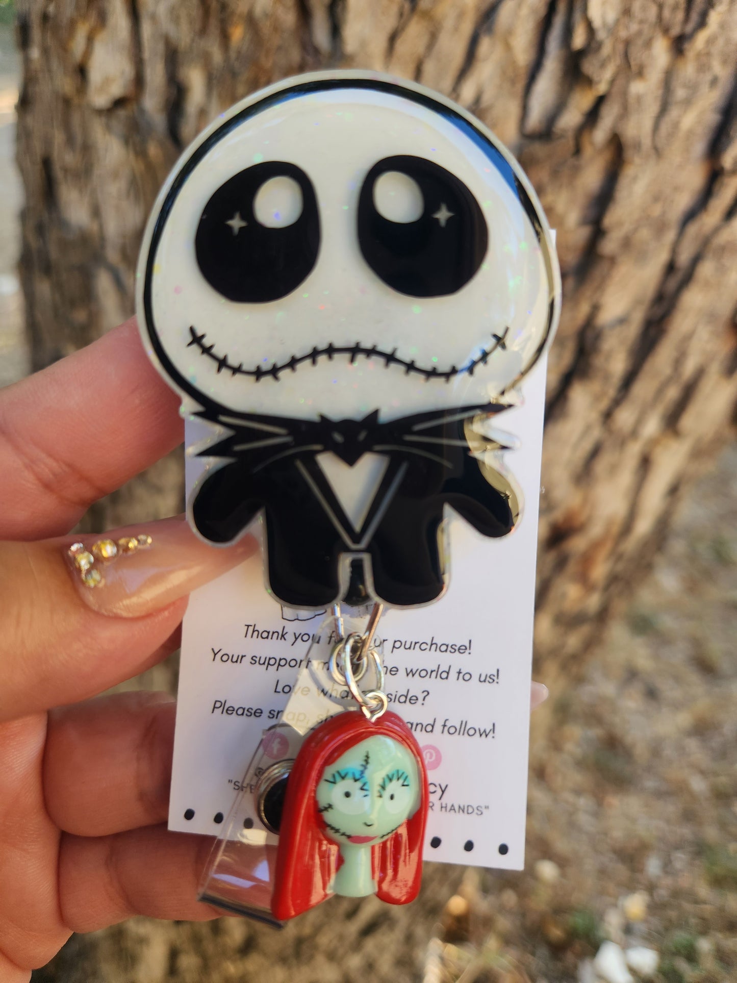 Jack Skellington Inspired Badge Reel