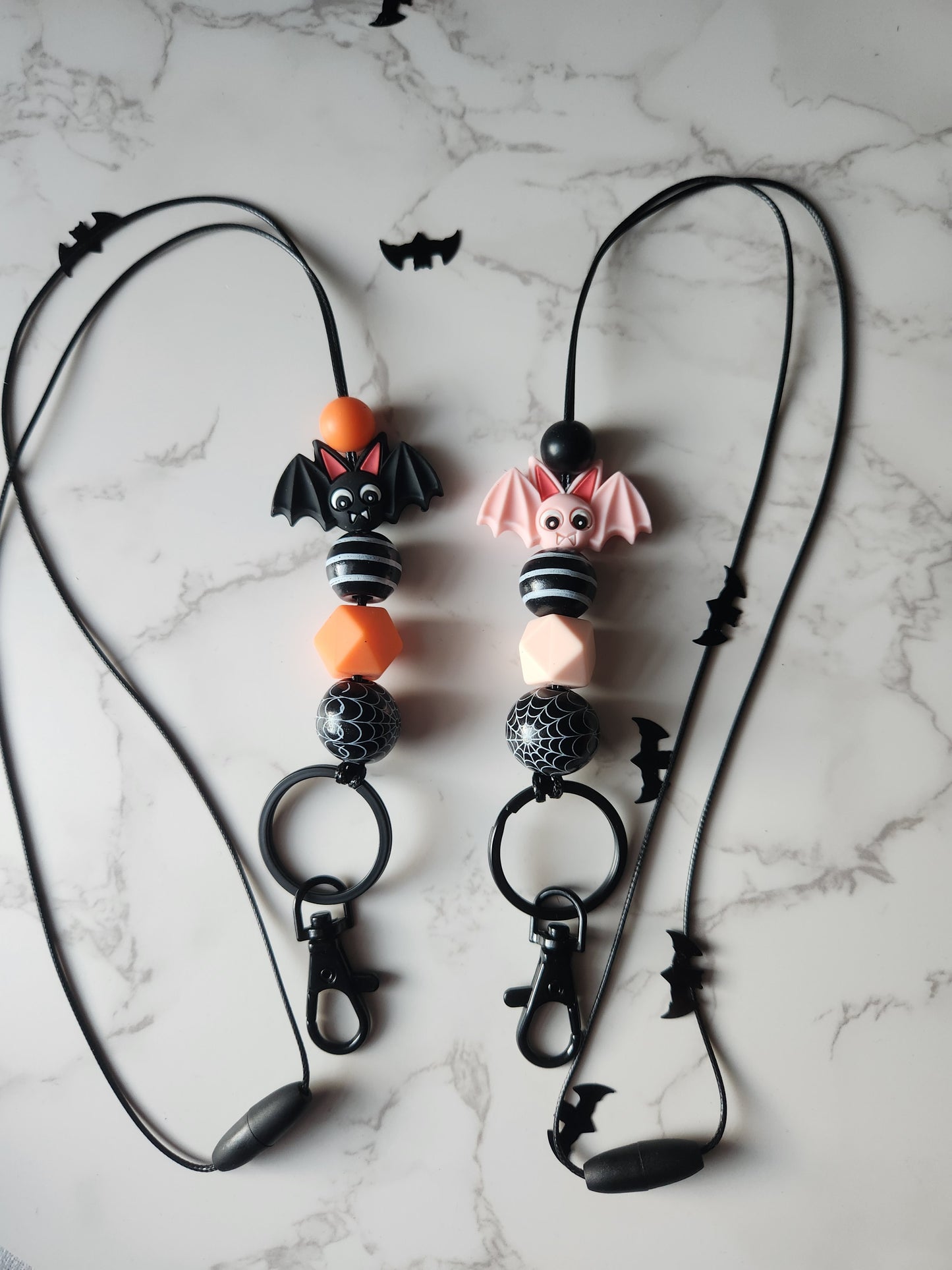 Bat Beaded Lanyard