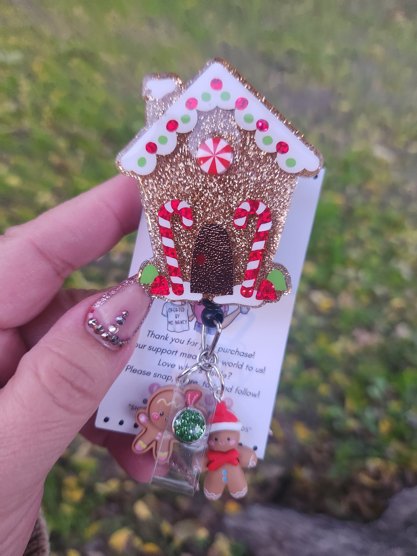 Gingerbread House Badge Reel