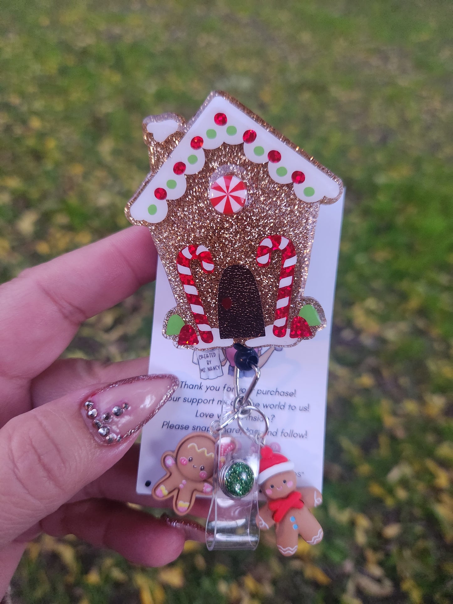 Gingerbread House Badge Reel