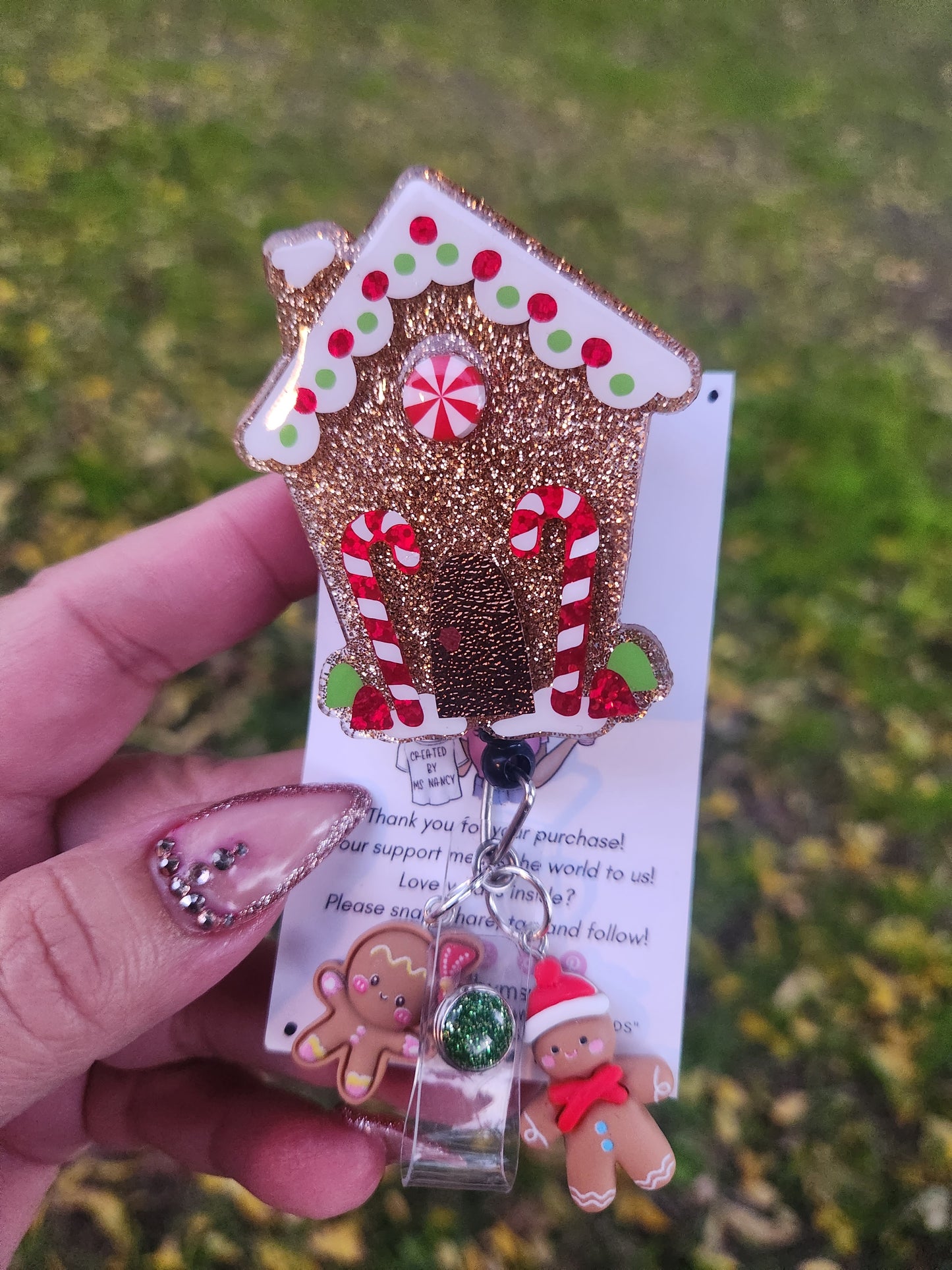 Gingerbread House Badge Reel