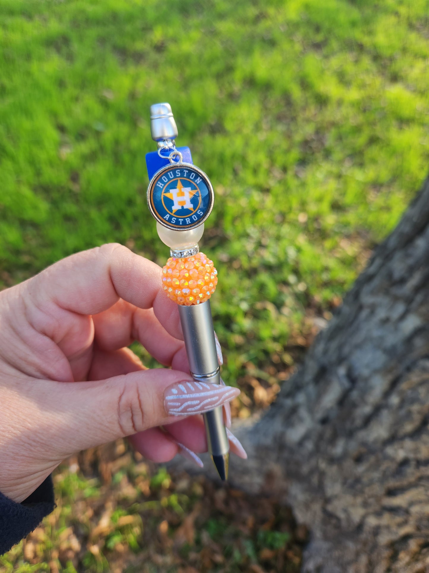 Baseball Themed Beaded Pen