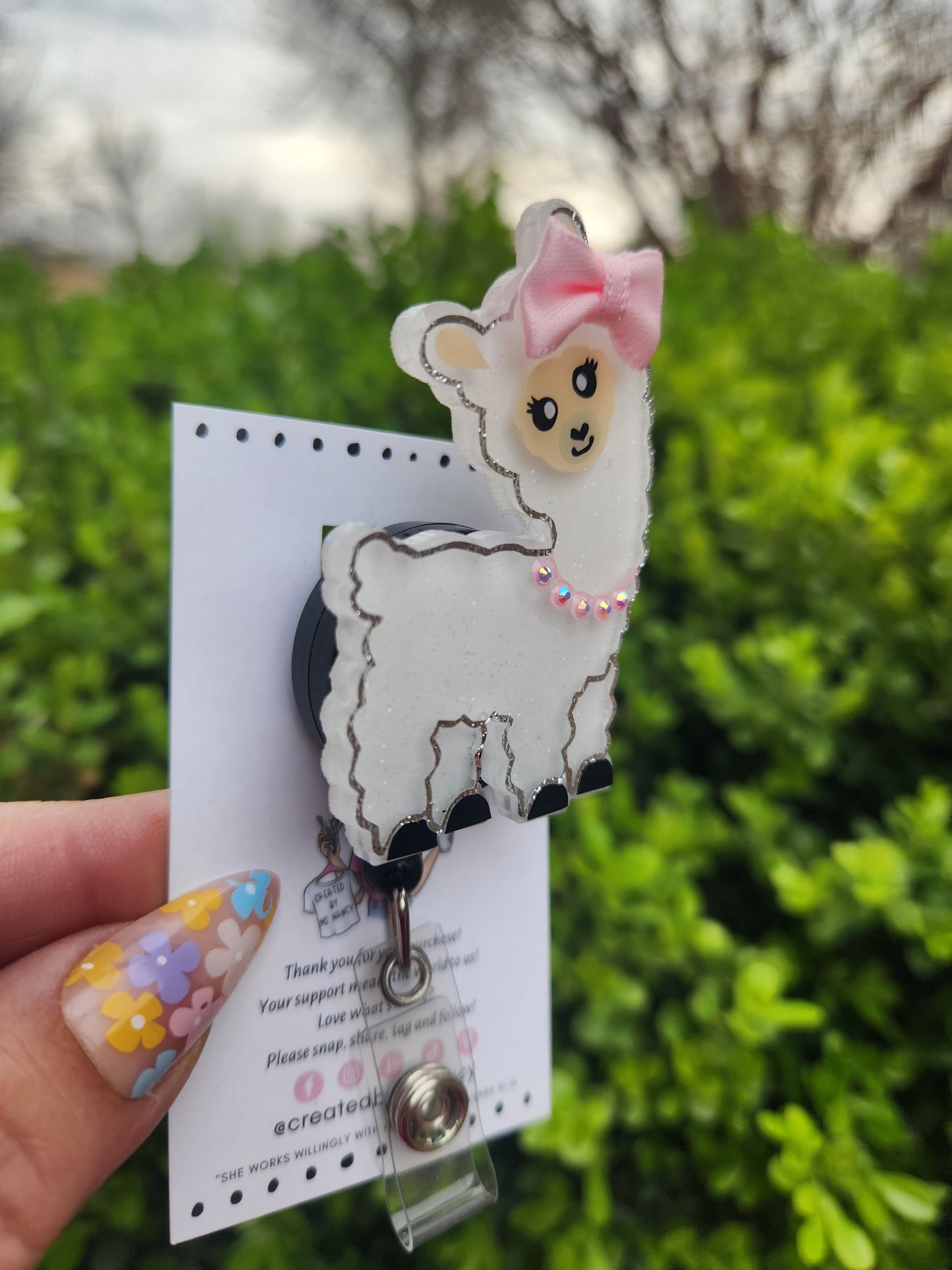 Cute Llama Badge Reel