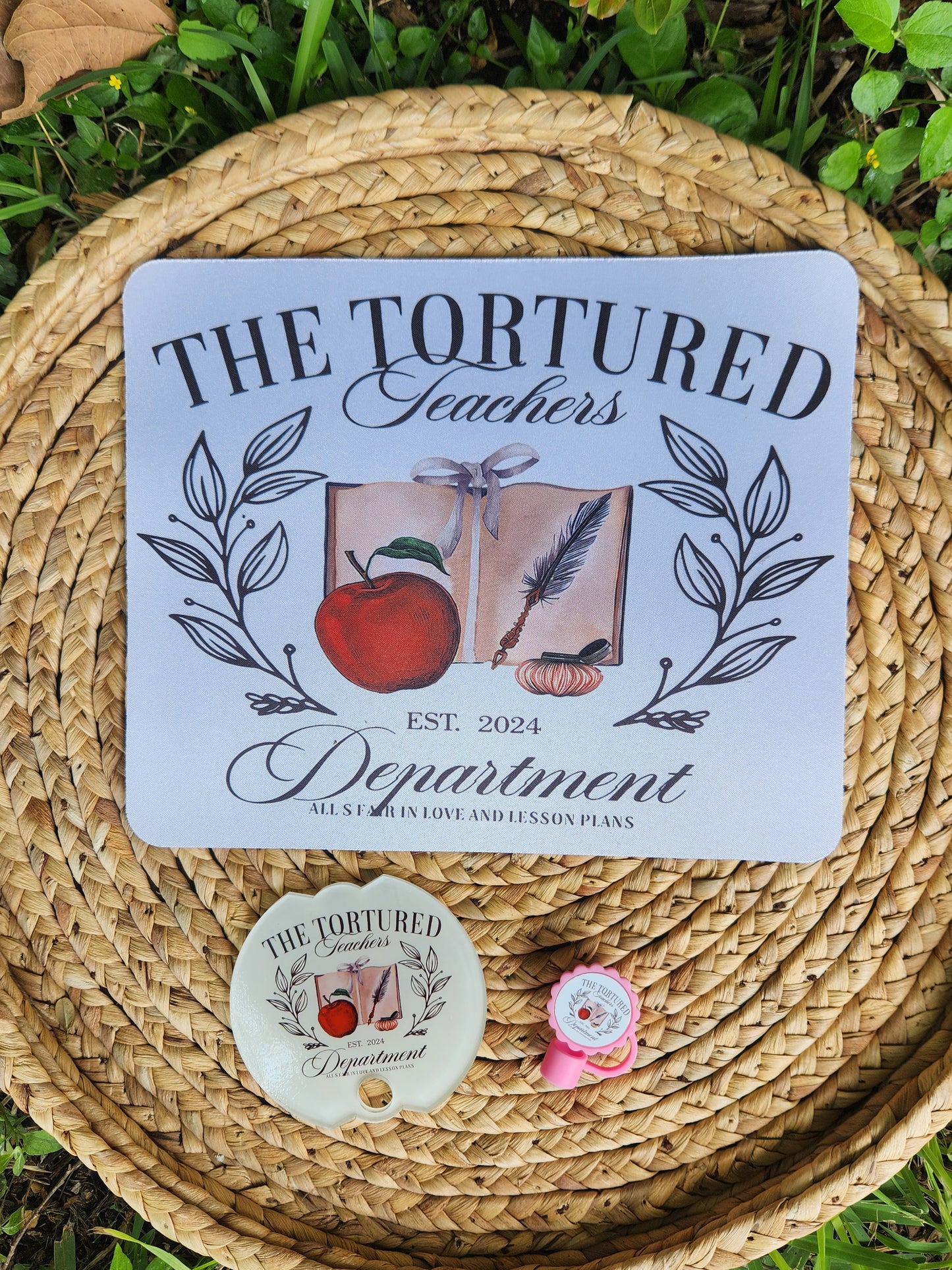 TORTURED TEACHER Tumbler Tag for Stanley