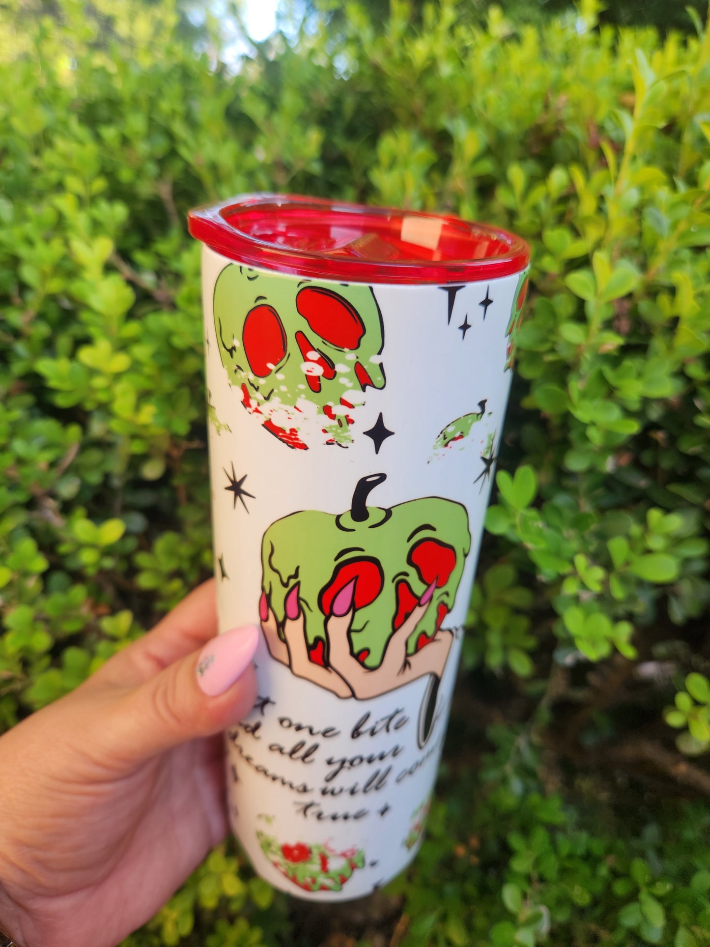 20oz Poision Apple GLOW IN THE DARK Tumbler