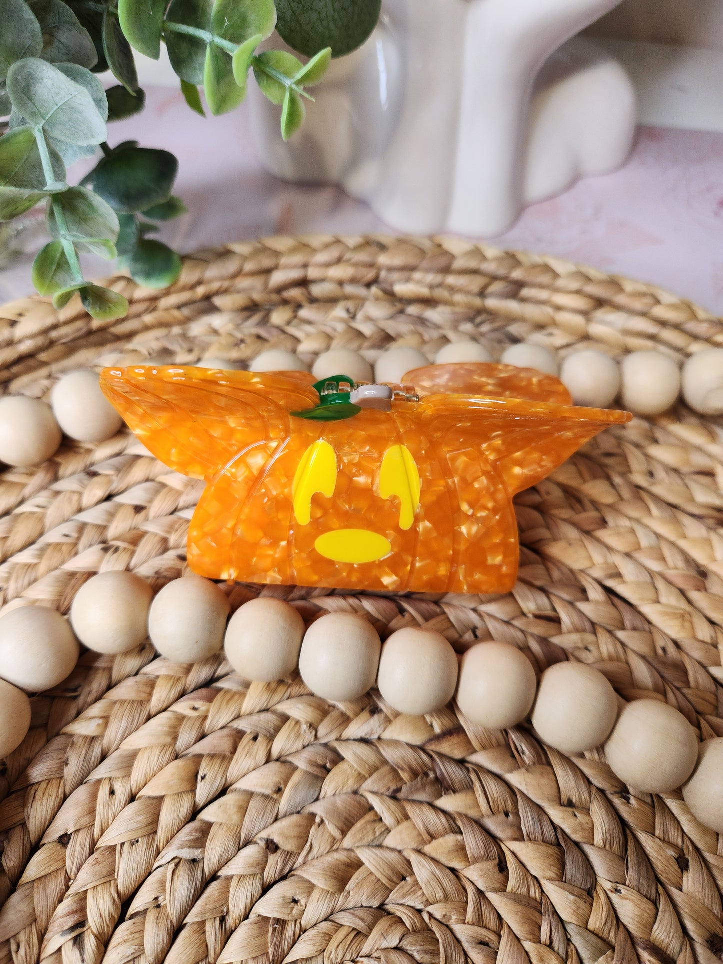 Pumpkin Mouse Hair Clip