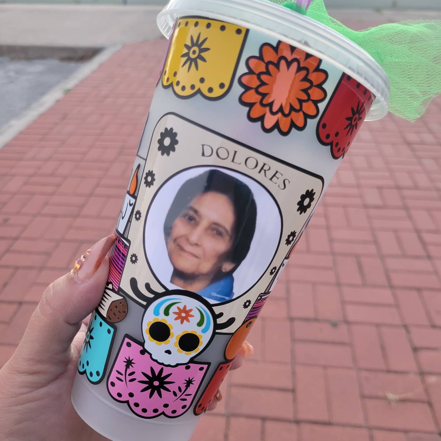 Dia De Los Muertos Cup | Recuerdame Custom Mexican Ofrenda Cold Cup