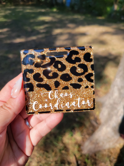 Cheetah Print Badge Buddy